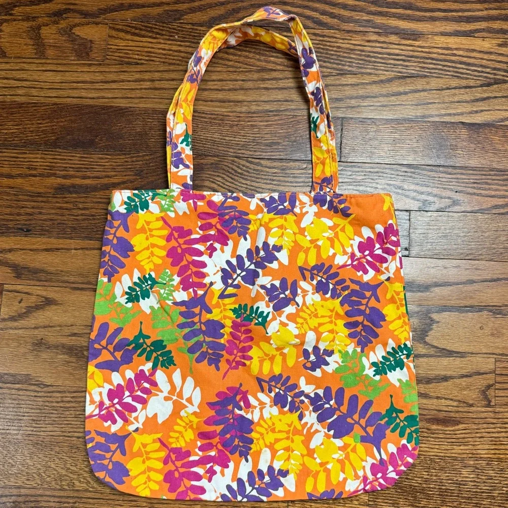Floral Beach Tote Bag
